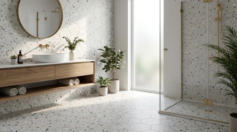 Prissmacer Cerámica Gobi Bianco hexagon 20x24