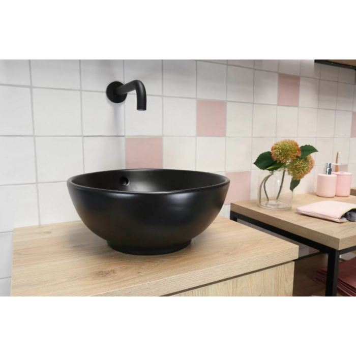 By Goof Waskom keramiek mat zwart 38x38x15cm