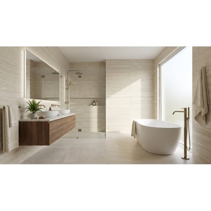 Baldocer Cerámica Venice Beige wandtegel 30x90 rett