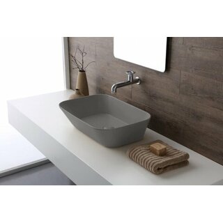 By Goof Mees design waskom rechthoek mat grijs