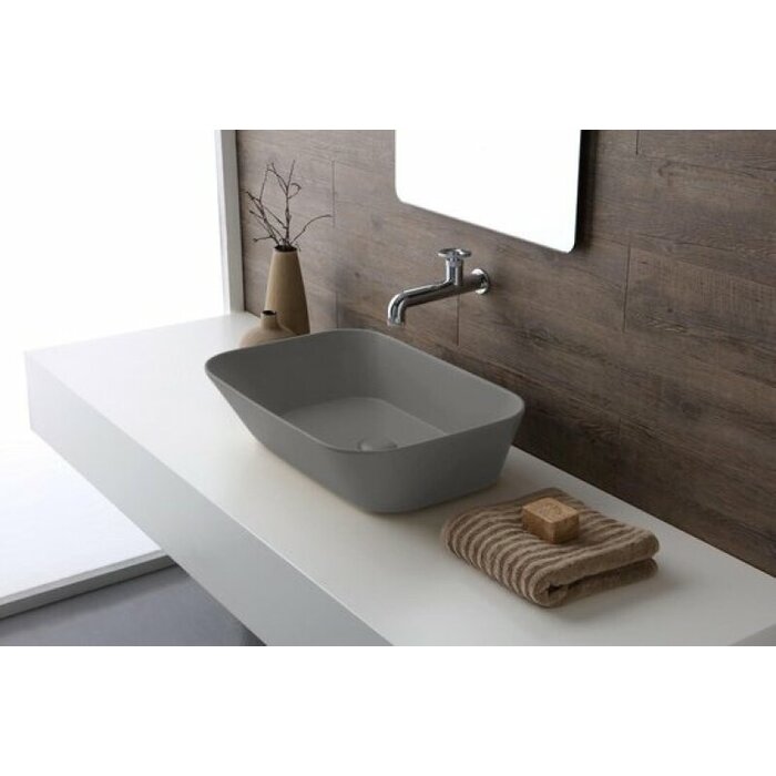 By Goof Mees design waskom rechthoek mat grijs