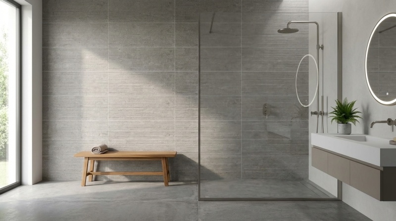 Baldocer Cerámica Stoneland Grey Kibo decor wandtegel 40x120 rett