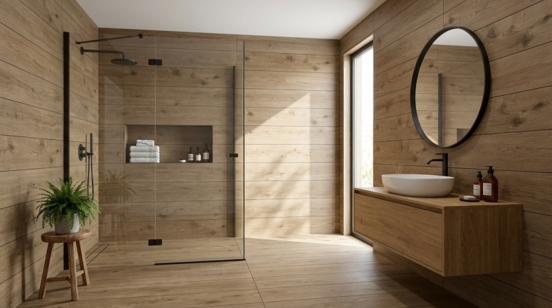 Huismerk tegels Yukon Walnut 30x120 rett