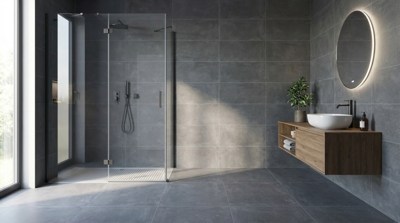 Cifre Cerámica Beton Antraciet 30x60