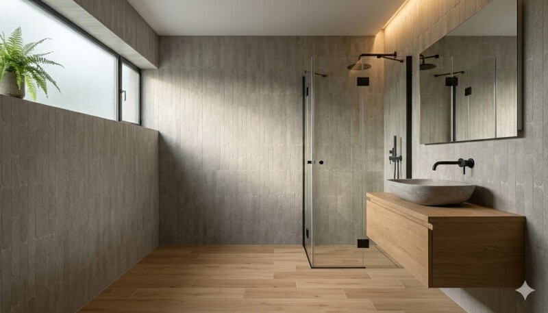 FAP Ceramiche Nobu Grey curve mosaico 3,5x14,5 op net van 29x29,5