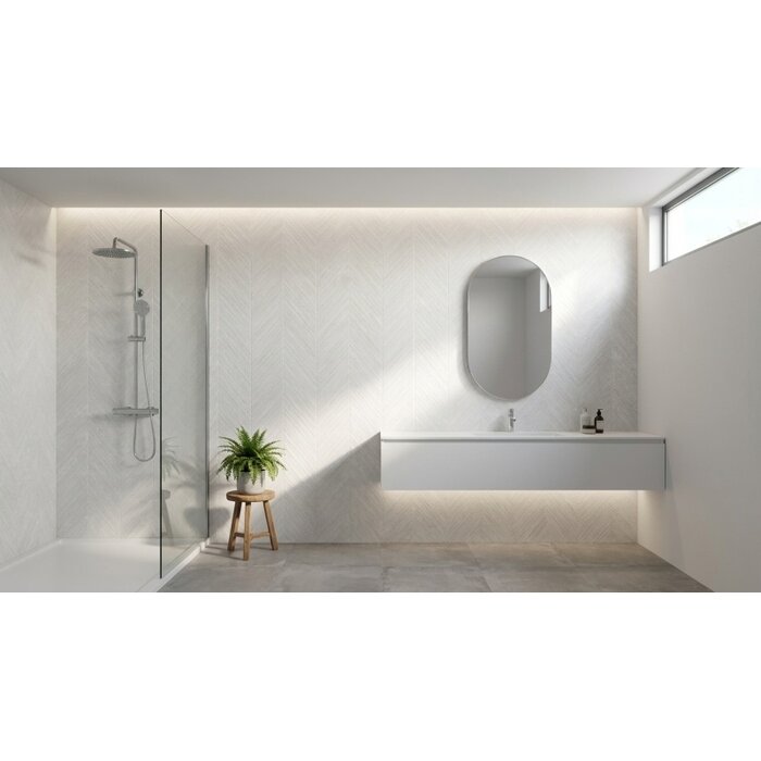 Huismerk tegels Midtown White Look decor wandtegel 30X90 rett