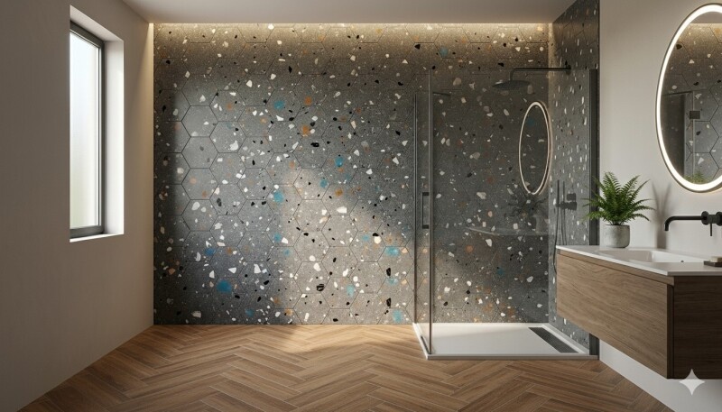 Prissmacer Cerámica Gobi Nero hexagon 20x24