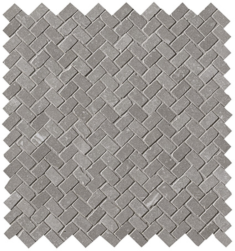 FAP Ceramiche Maku Grey spina mosaico mat anticato 1,3x2,3 op net