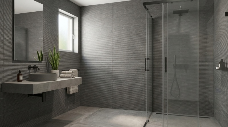 Cifre Cerámica Overland Antracite Relieve 30x60 rett