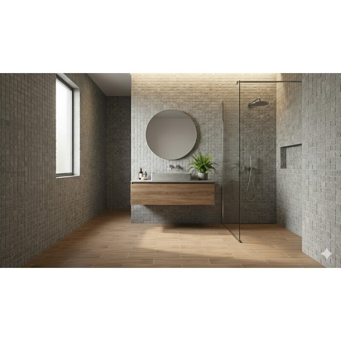 FAP Ceramiche Maku Grey micro mosaico mat anticato 1,2x1,2 op net