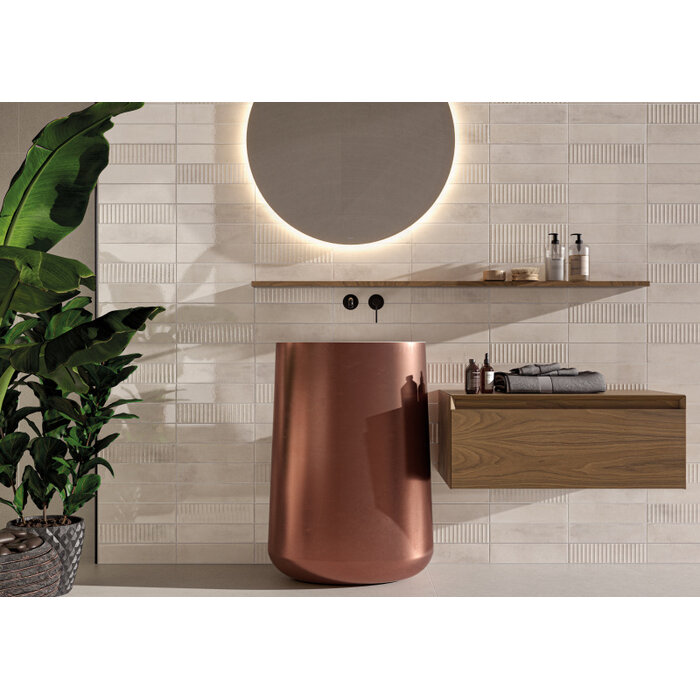 Cifre Cerámica Mussa Ivory glans 7,5x30