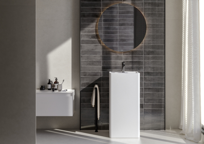 Cifre Cerámica Mussa Anthracite glans 7,5x30