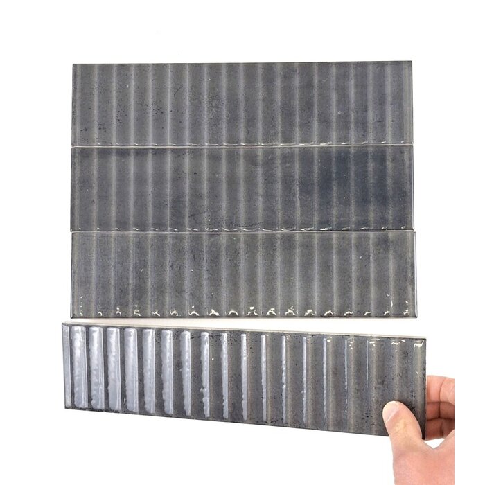 Cifre Cerámica Mussa Way Anthracite glans 7,5x30