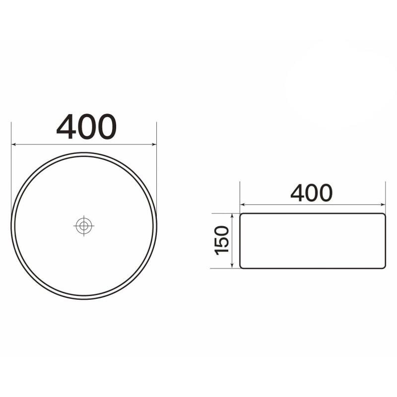 By Goof Waskom keramiek wit 40x40x15cm