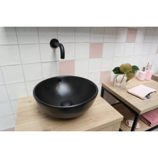 By Goof Waskom keramiek mat zwart 38x38x15cm