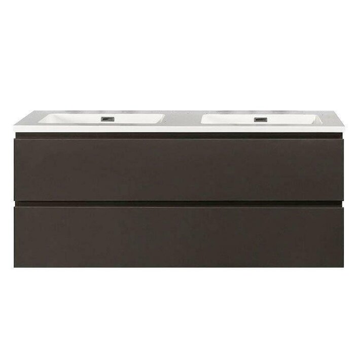 By Goof Onderkast badkamermeubel Tieme mat grijs 120x50x48cm
