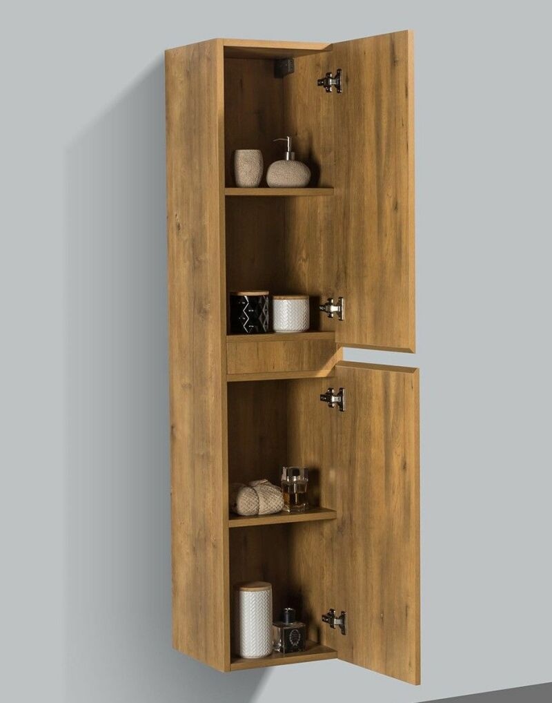 By Goof Kolomkast Tieme mat eiken 160x35x35cm