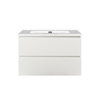 By Goof Onderkast badkamermeubel Tieme hoogglans wit 80x50x48cm