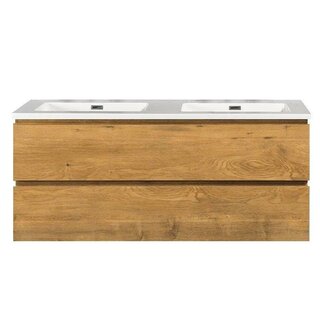 By Goof Onderkast badkamermeubel Tieme mat eiken 120x50x48cm