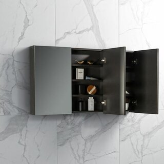 By Goof Spiegelkast Tieme mat grijs 120x70x16cm