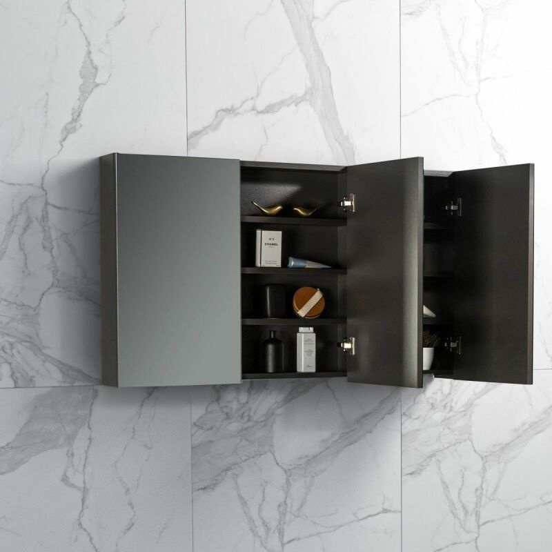 By Goof Spiegelkast Tieme mat grijs 120x70x16cm