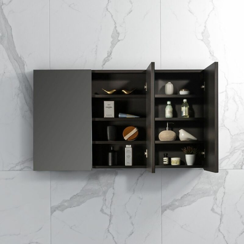 By Goof Spiegelkast Tieme mat grijs 120x70x16cm