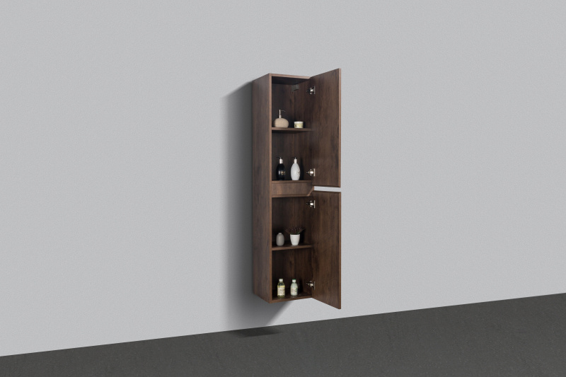 By Goof Kolomkast Tieme mat donker eiken 160x35x35cm