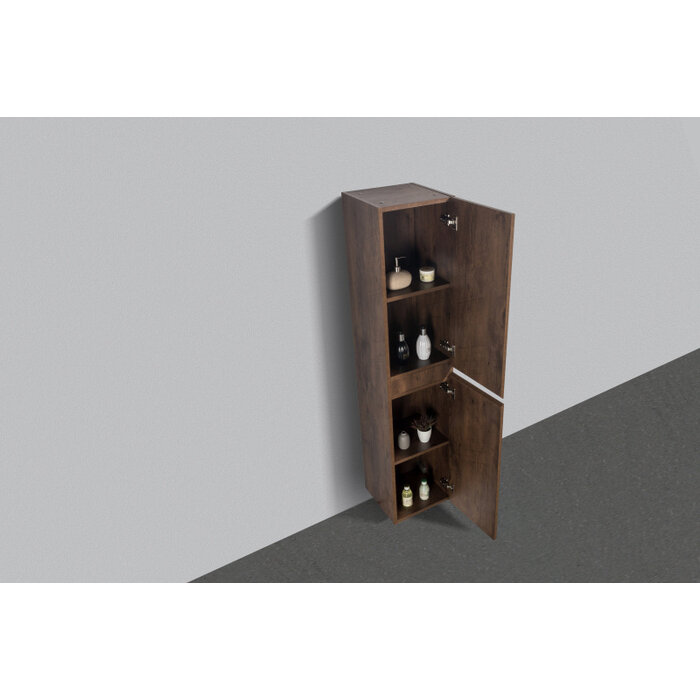 By Goof Kolomkast Tieme mat donker eiken 160x35x35cm