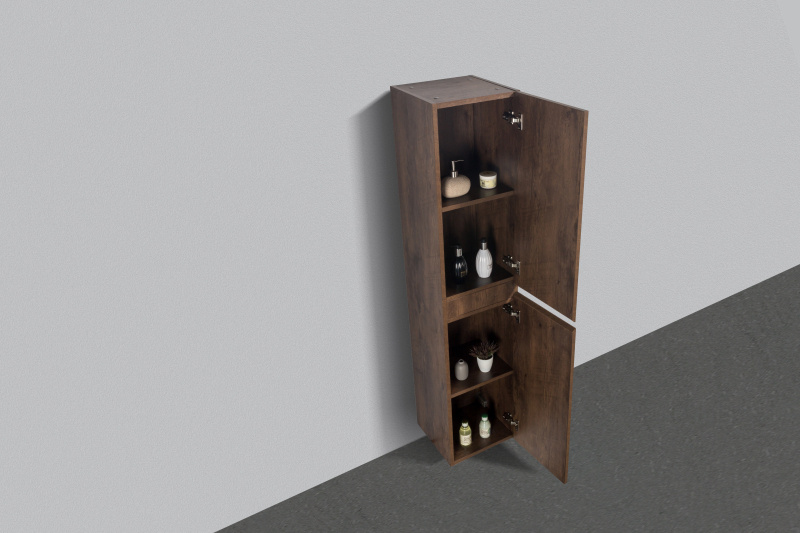By Goof Kolomkast Tieme mat donker eiken 160x35x35cm