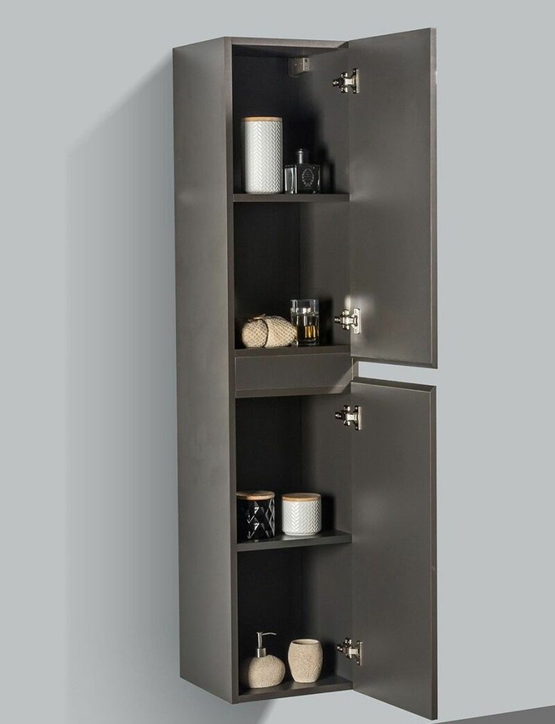 By Goof Kolomkast Tieme mat grijs 160x35x35cm