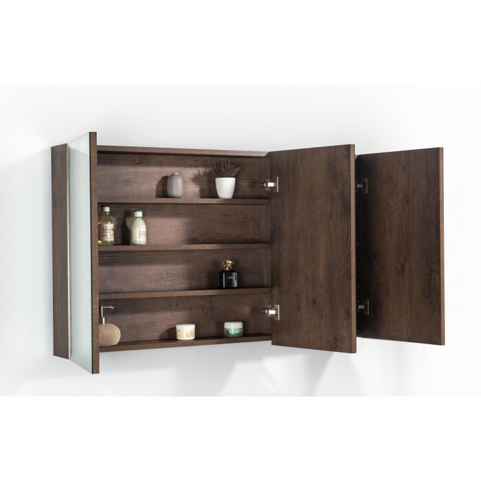 By Goof Spiegelkast Tieme mat donker eiken 120x70x16cm