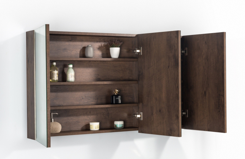 By Goof Spiegelkast Tieme mat donker eiken 120x70x16cm