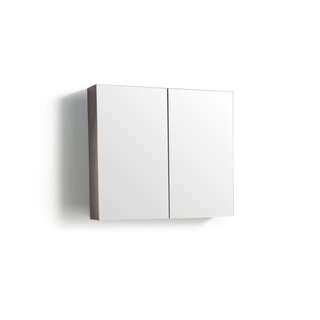 By Goof Spiegelkast Tieme mat donker eiken 80x70x16cm