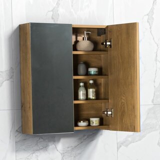 By Goof Spiegelkast Tieme mat eiken 60x70x16cm