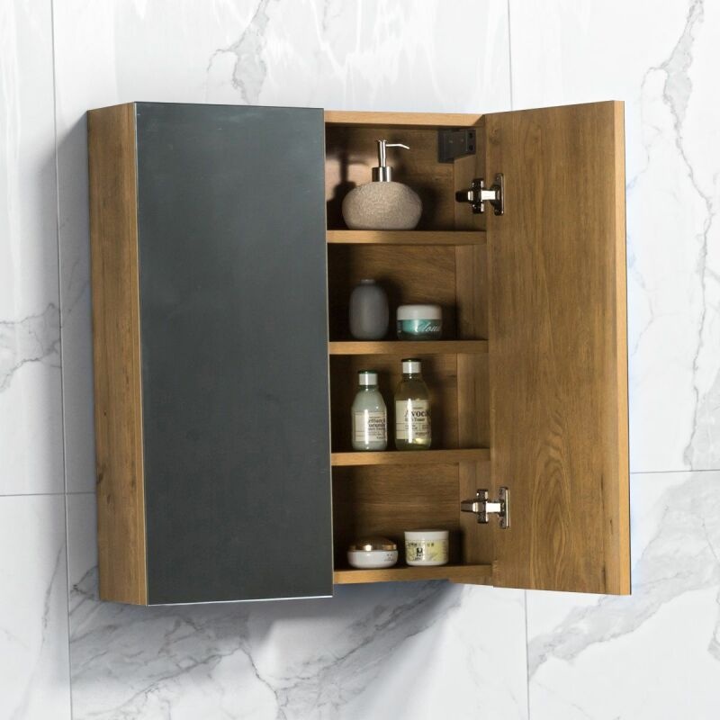 By Goof Spiegelkast Tieme mat eiken 60x70x16cm