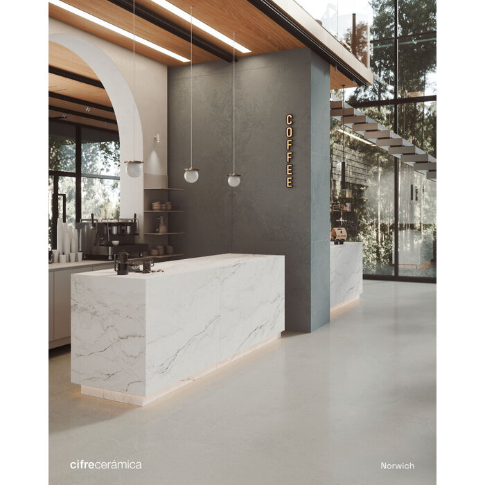 Cifre Cerámica Norwich White 90x90 rett