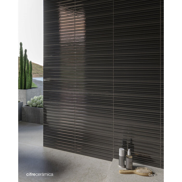 Cifre Cerámica Gare Anthracite glans 10x30,5