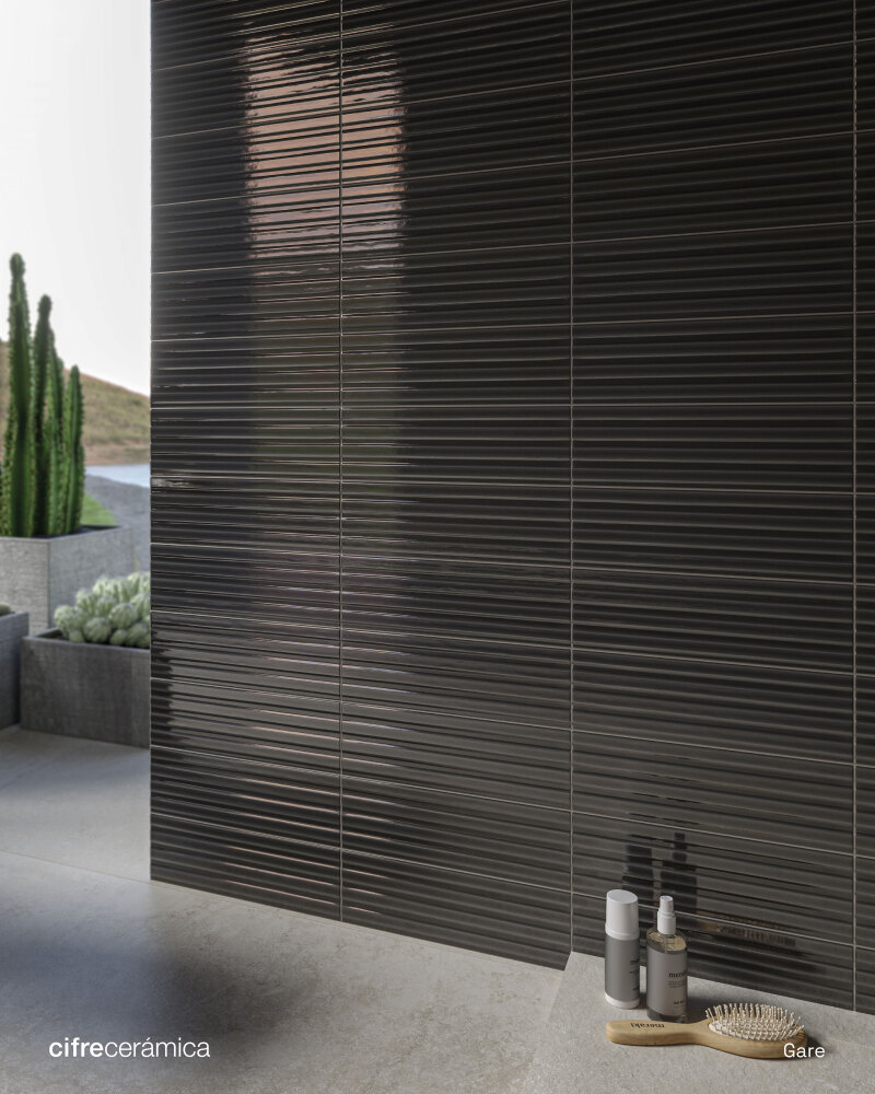 Cifre Cerámica Gare Anthracite glans 10x30,5