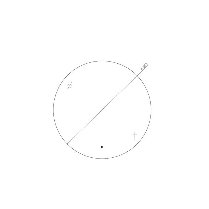 By Goof Badkamerspiegel 100cm LED, touch knop, anti-condens