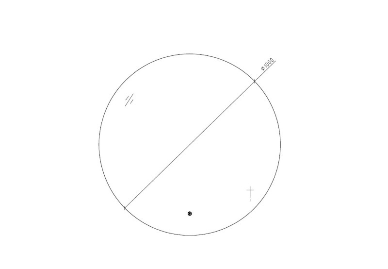 By Goof Badkamerspiegel 100cm LED, touch knop, anti-condens