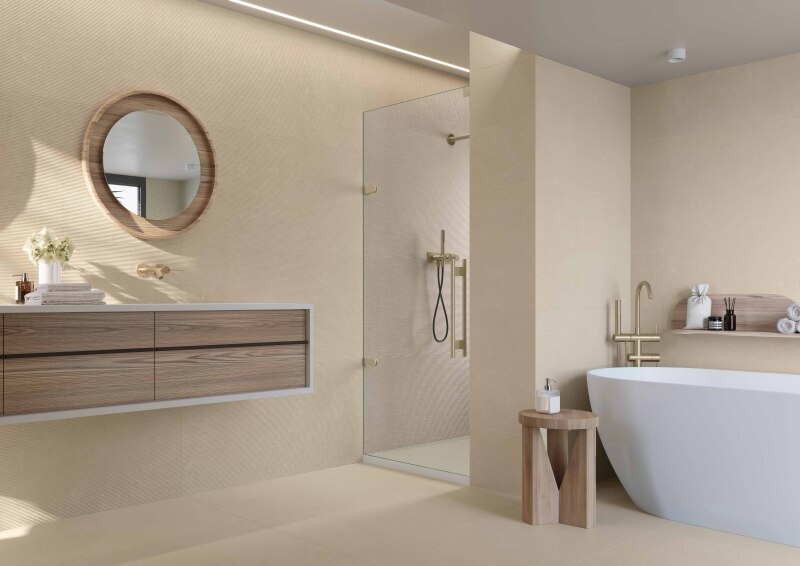 Cifre Cerámica Rift Ivory wandtegel 30x90 rett
