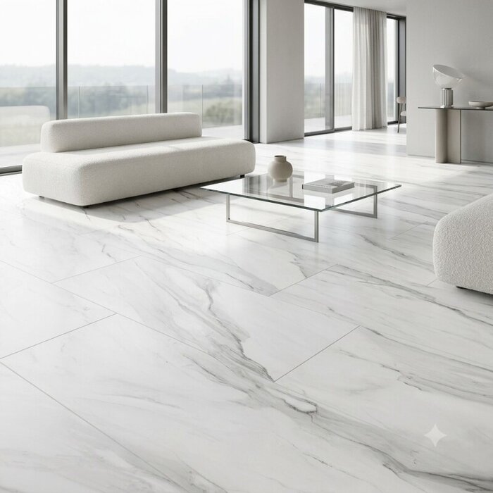 Marble SPC White 1200x600x6mm