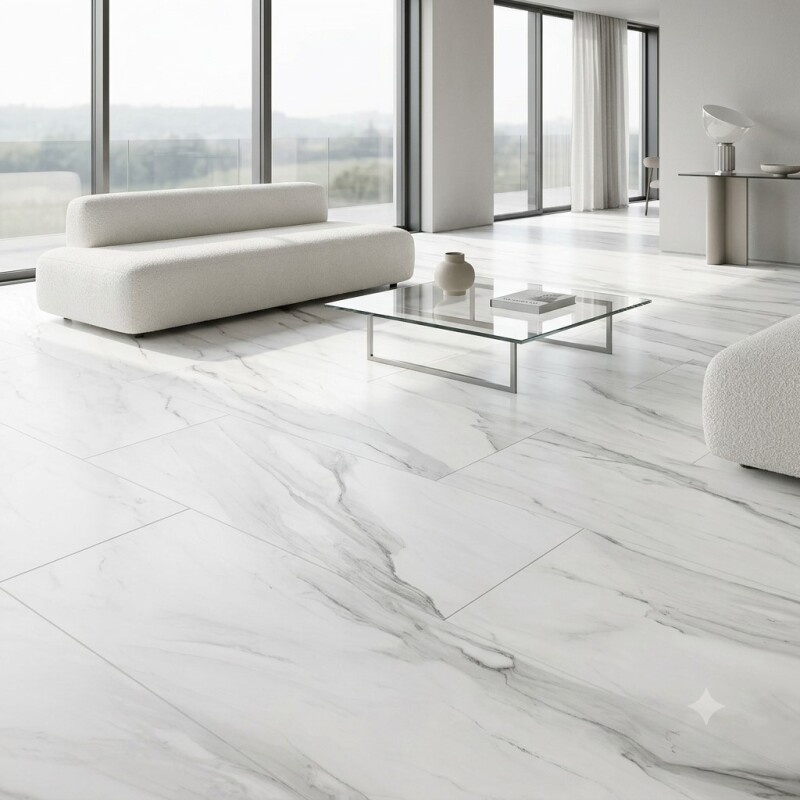 Marble SPC White 1200x600x6mm