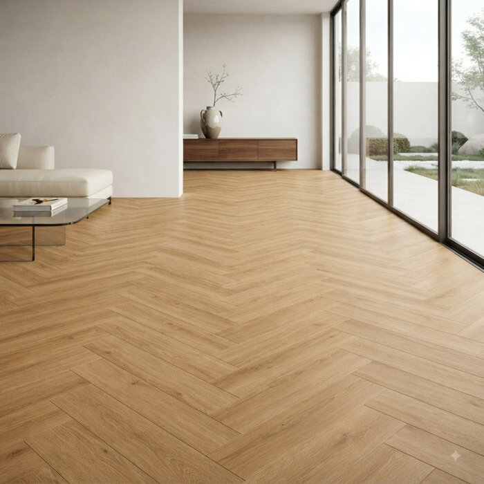 Elegance visgraat SPC Maple 710x142x6mm