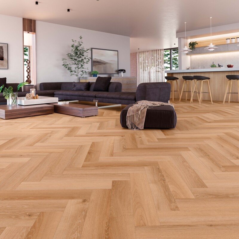 Elegance visgraat SPC Maple 710x142x6mm