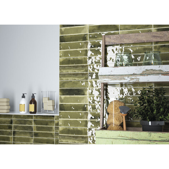 Cifre Cerámica Jazba Olive glans 6x24,12