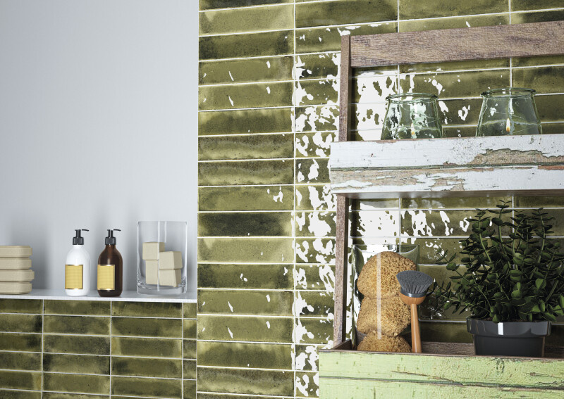 Cifre Cerámica Jazba Olive glans 6x24,12