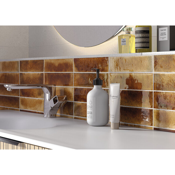 Cifre Cerámica Jazba Caramel glans 6x24,8