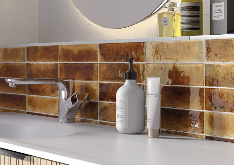 Cifre Cerámica Jazba Caramel glans 6x24,8