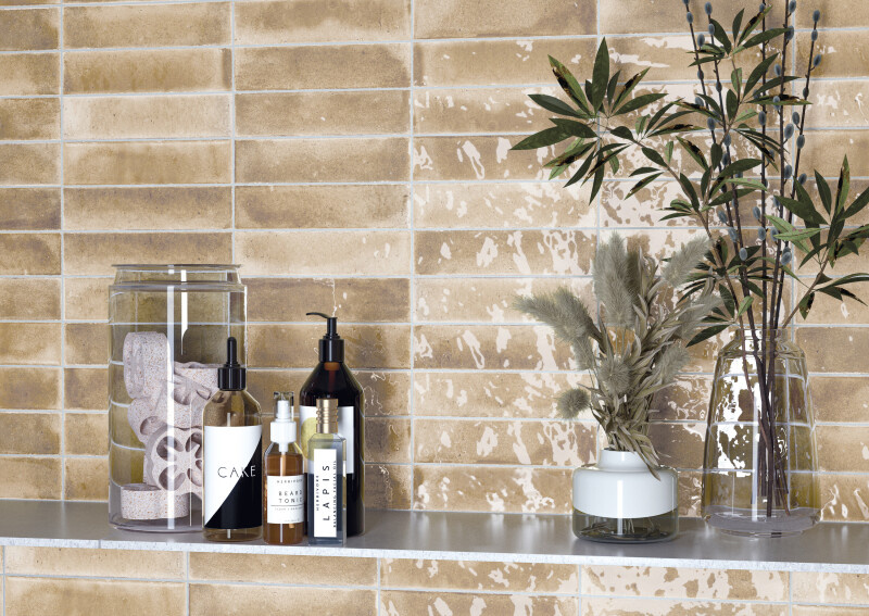 Cifre Cerámica Jazba Beige glans 6x24,7